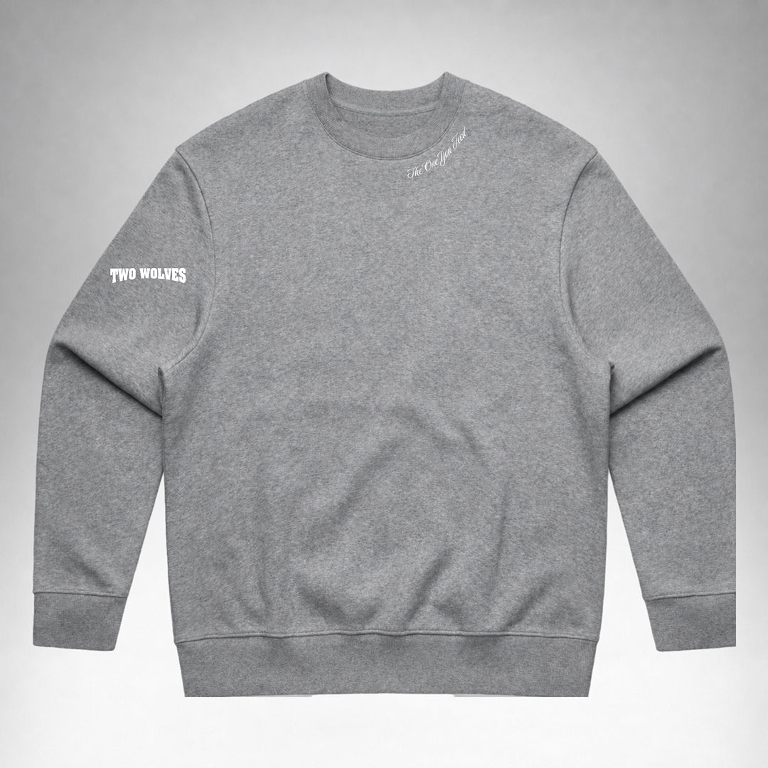 Sweater Crew Staple - Grey Marl