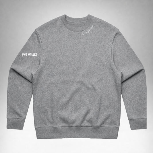 Sweater Crew Staple - Grey Marl