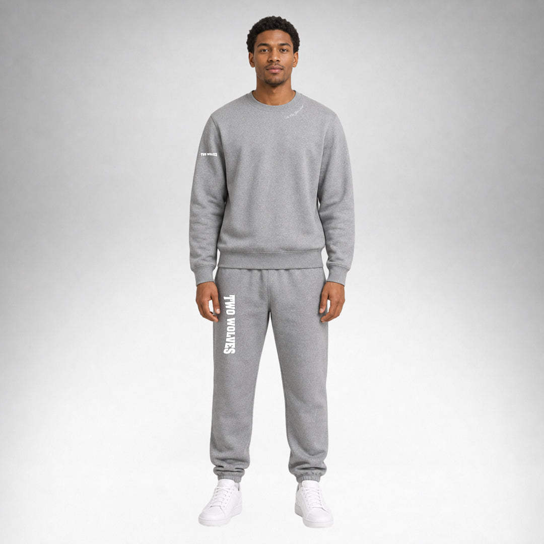 Sweater Crew Staple - Grey Marl