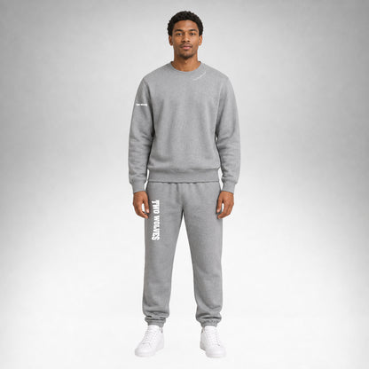 Sweater Crew Staple - Grey Marl