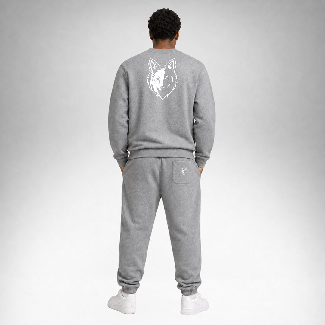 Sweater Crew Staple - Grey Marl