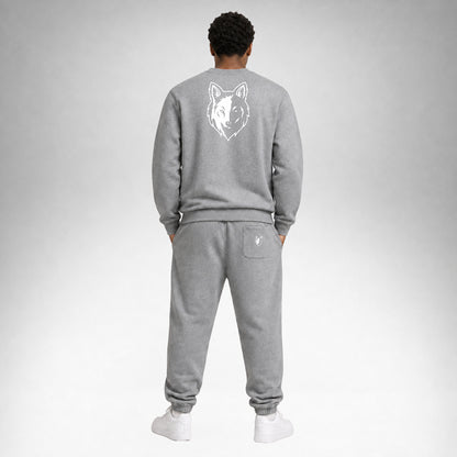 Sweater Crew Staple - Grey Marl