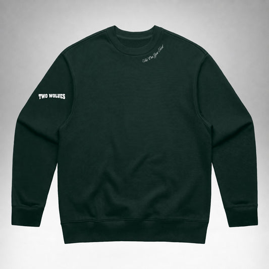 Sweater Crew Staple - Pine Green