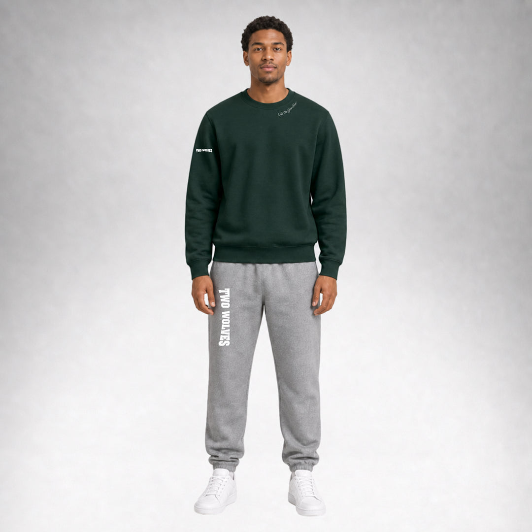 Sweater Crew Staple - Pine Green