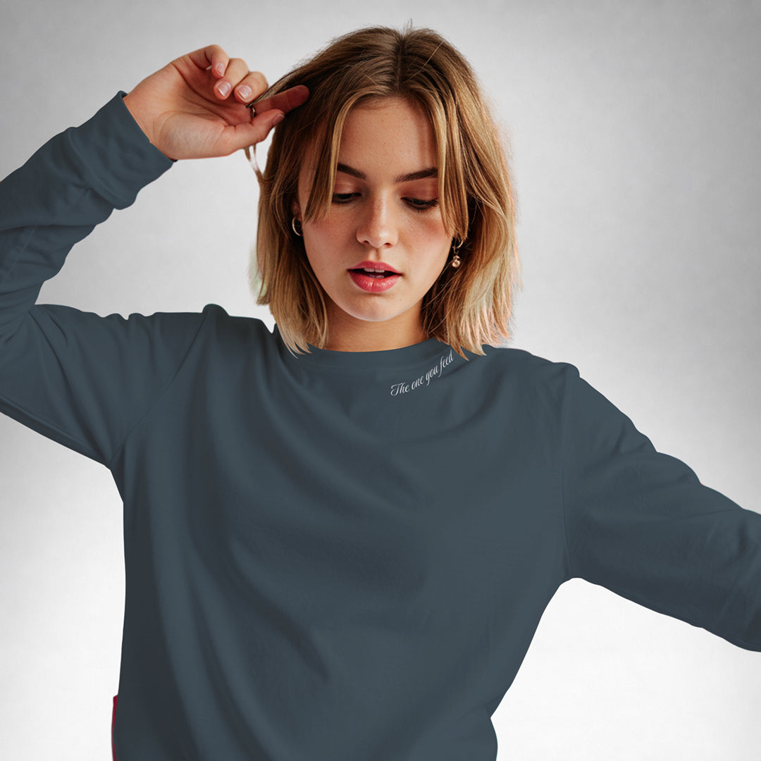 Tee Long Sleeve Staple - Petrol Blue