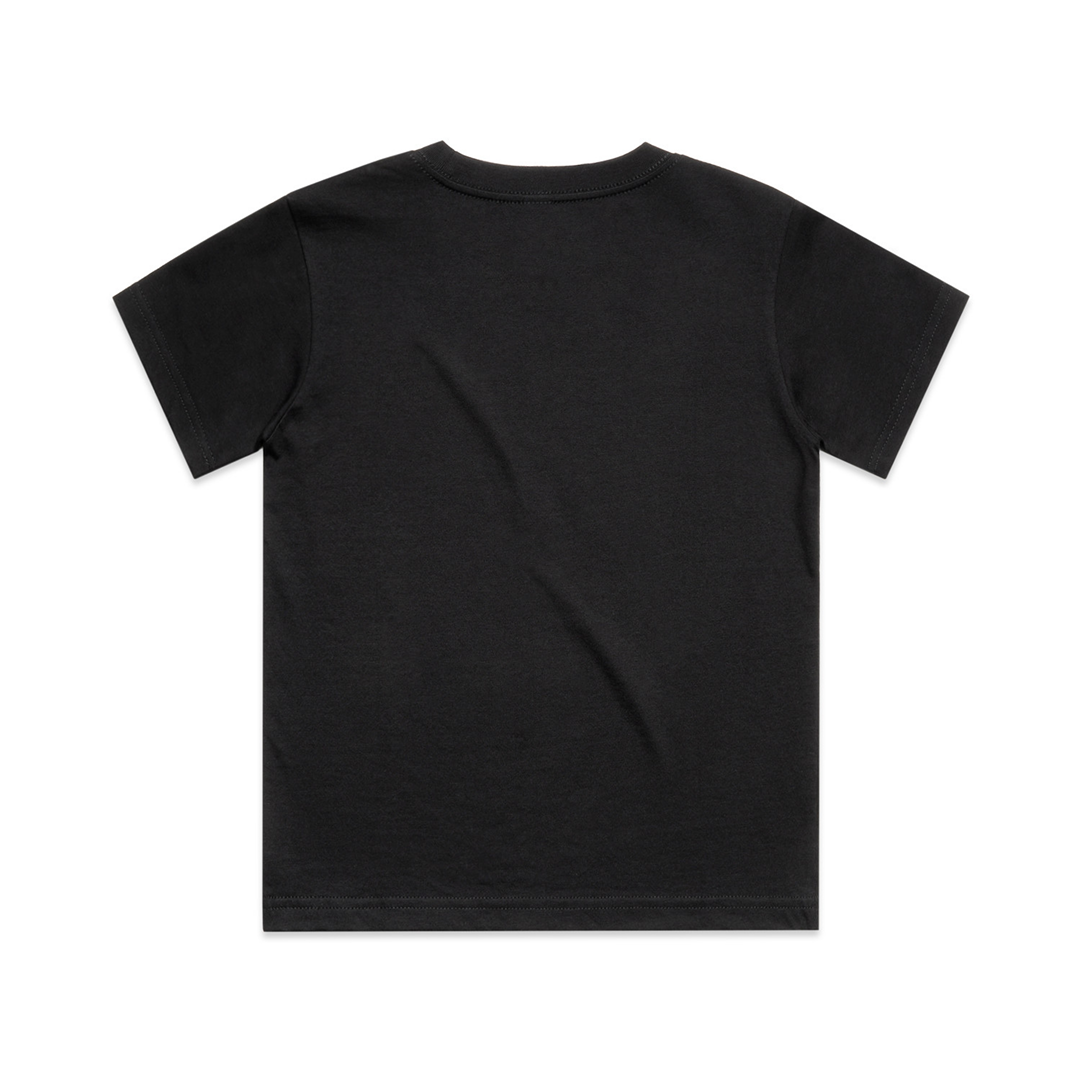 black Two Wolves Cub Staple T-shirt, back part.